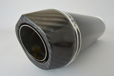 SP Engineering Slip On Round Carbon Outlet Diabolus XLS Satin Black Exhaust